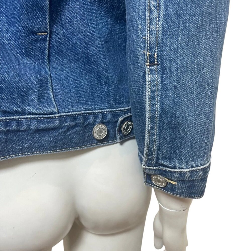 Trave Zoey Crop Jean Jacket in Atmosphere Size S - Picture 8 of 11